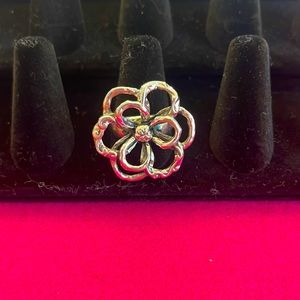 Silpada flower ring, silver